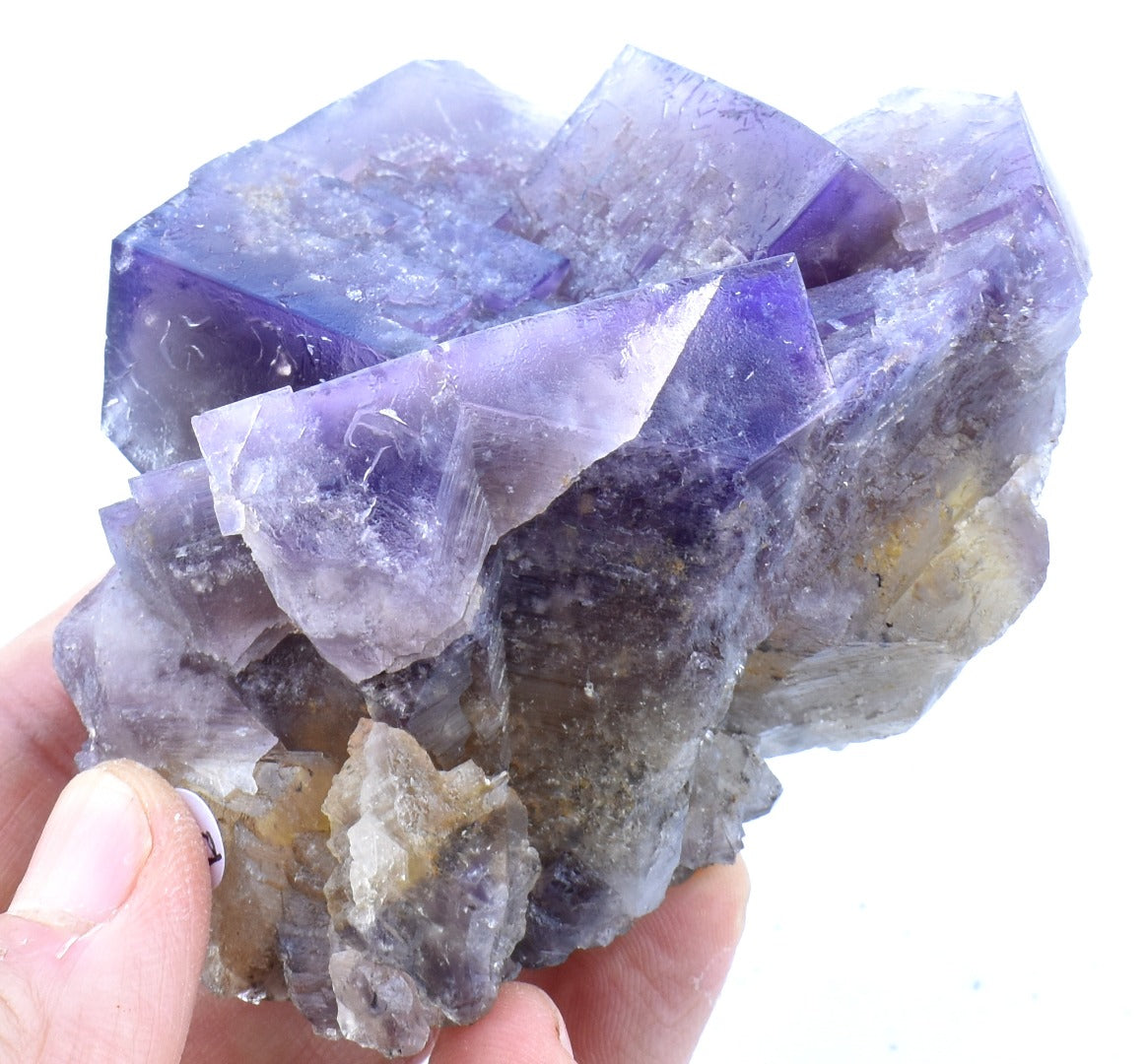 Purple Fluorite Raw Cluster Specimen - Sourced Greenlaws Mine, England, UK - 362 grams #GLF05-09