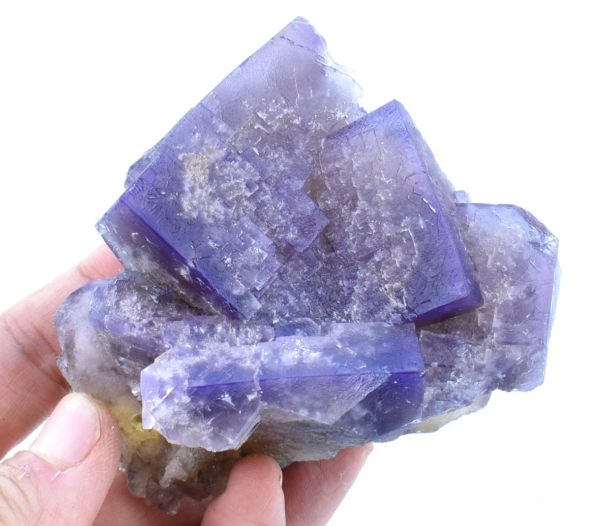 Purple Fluorite Raw Cluster Specimen - Sourced Greenlaws Mine, England, UK - 362 grams #GLF05-09