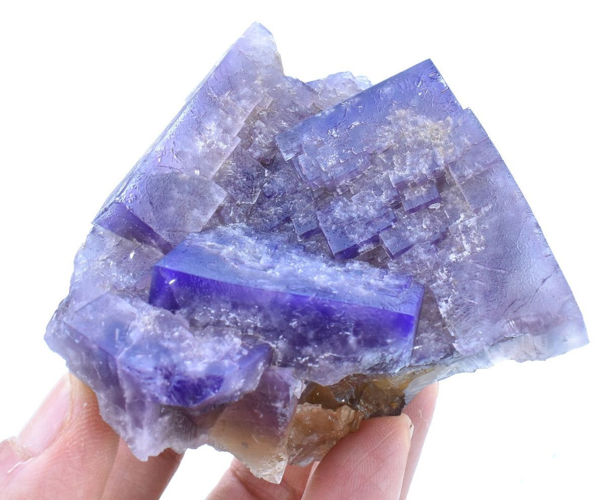 Purple Fluorite Raw Cluster Specimen - Sourced Greenlaws Mine, England, UK - 362 grams #GLF05-09
