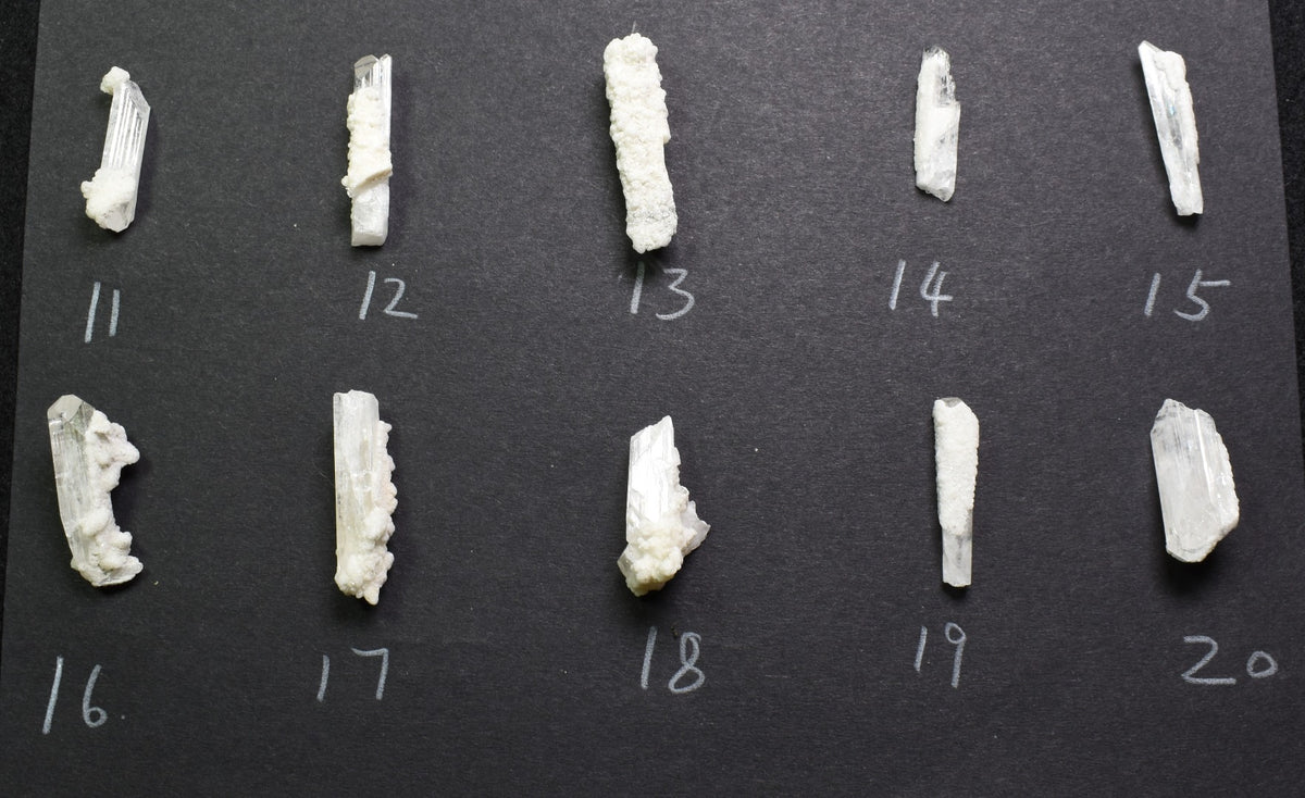 Small Danburite (with Calcite) Crystal Raw Point Specimen from Mexico - 26 Options