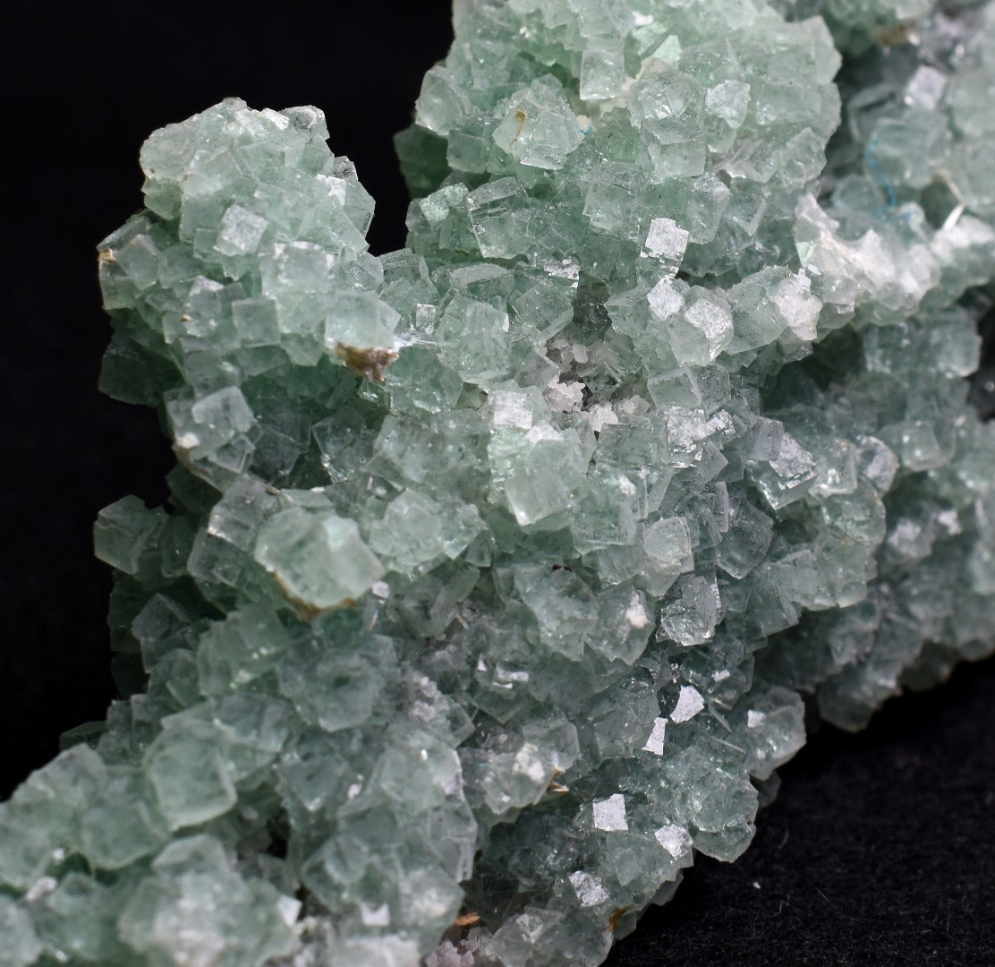 Large Green Fluorite Raw Cluster Specimen (with Calcite) from Hunan, China - 419 grams #06