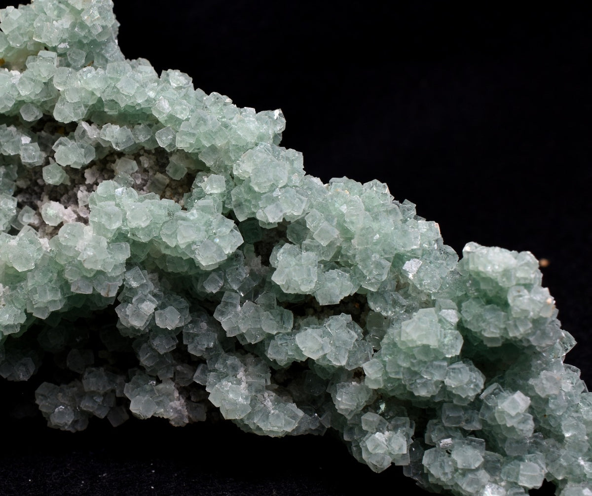 Large Green Fluorite Raw Cluster Specimen (with Calcite) from Hunan, China - 419 grams #06