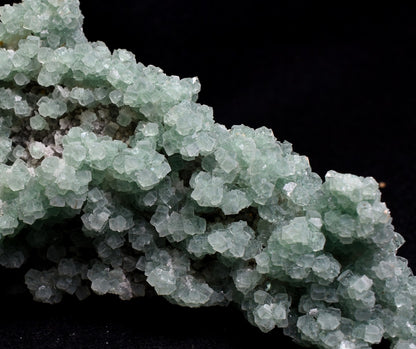 Large Green Fluorite Raw Cluster Specimen (with Calcite) from Hunan, China - 419 grams #06