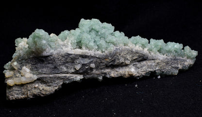 Large Green Fluorite Raw Cluster Specimen (with Calcite) from Hunan, China - 419 grams #06