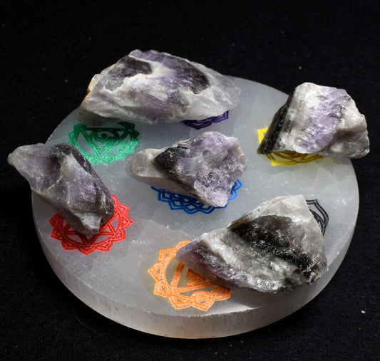 Amazez Azeztulite Azozeo Raw Quartz Crystal - 5 Sizes - 1 Count