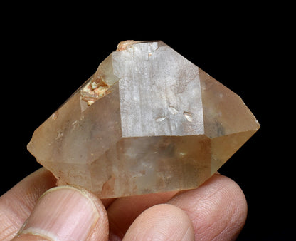 Tangerine Lemurian Quartz Double Terminated Crystal Point, Tower, Wand from Brazil - 4.5cm - 38 grams