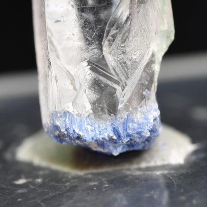 Natural Dumortierite in Clear Quartz Inclusion Raw Crystal Specimen from Brazil - 0.95 grams - 1.5cm