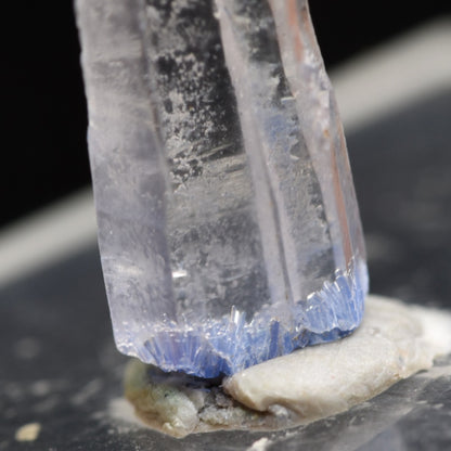 Natural Dumortierite in Clear Quartz Inclusion Raw Crystal Specimen from Brazil - 1 gram - 2cm
