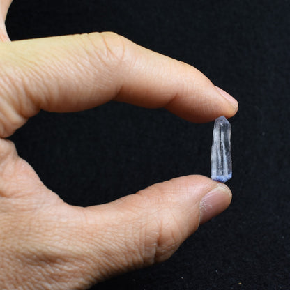 Natural Dumortierite in Clear Quartz Inclusion Raw Crystal Specimen from Brazil - 1 gram - 2cm