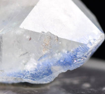 Natural Dumortierite in Clear Quartz Inclusion Raw Crystal Specimen from Brazil - 3.26 grams - 2.2cm