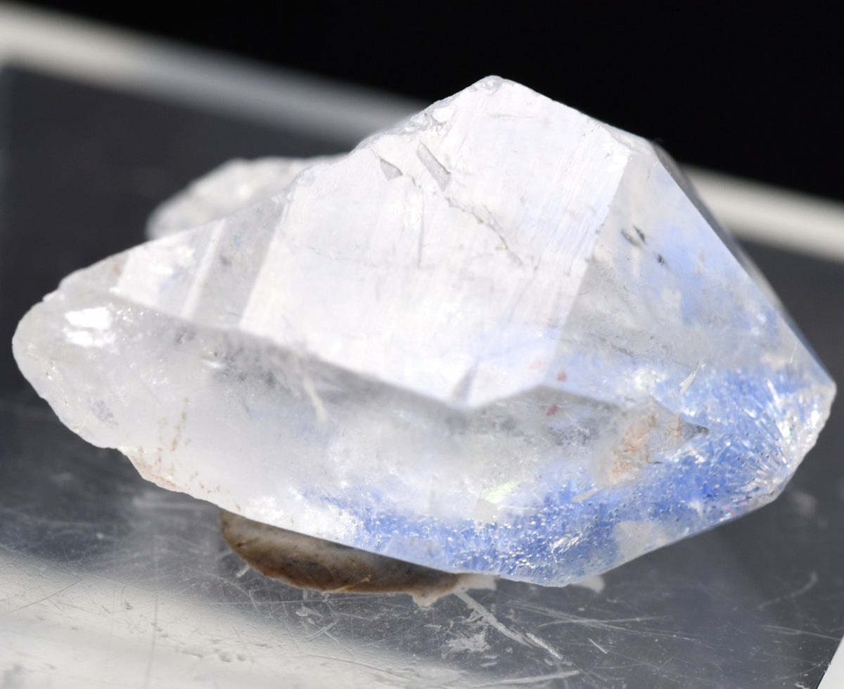 Natural Dumortierite in Clear Quartz Inclusion Raw Crystal Specimen from Brazil - 3.26 grams - 2.2cm