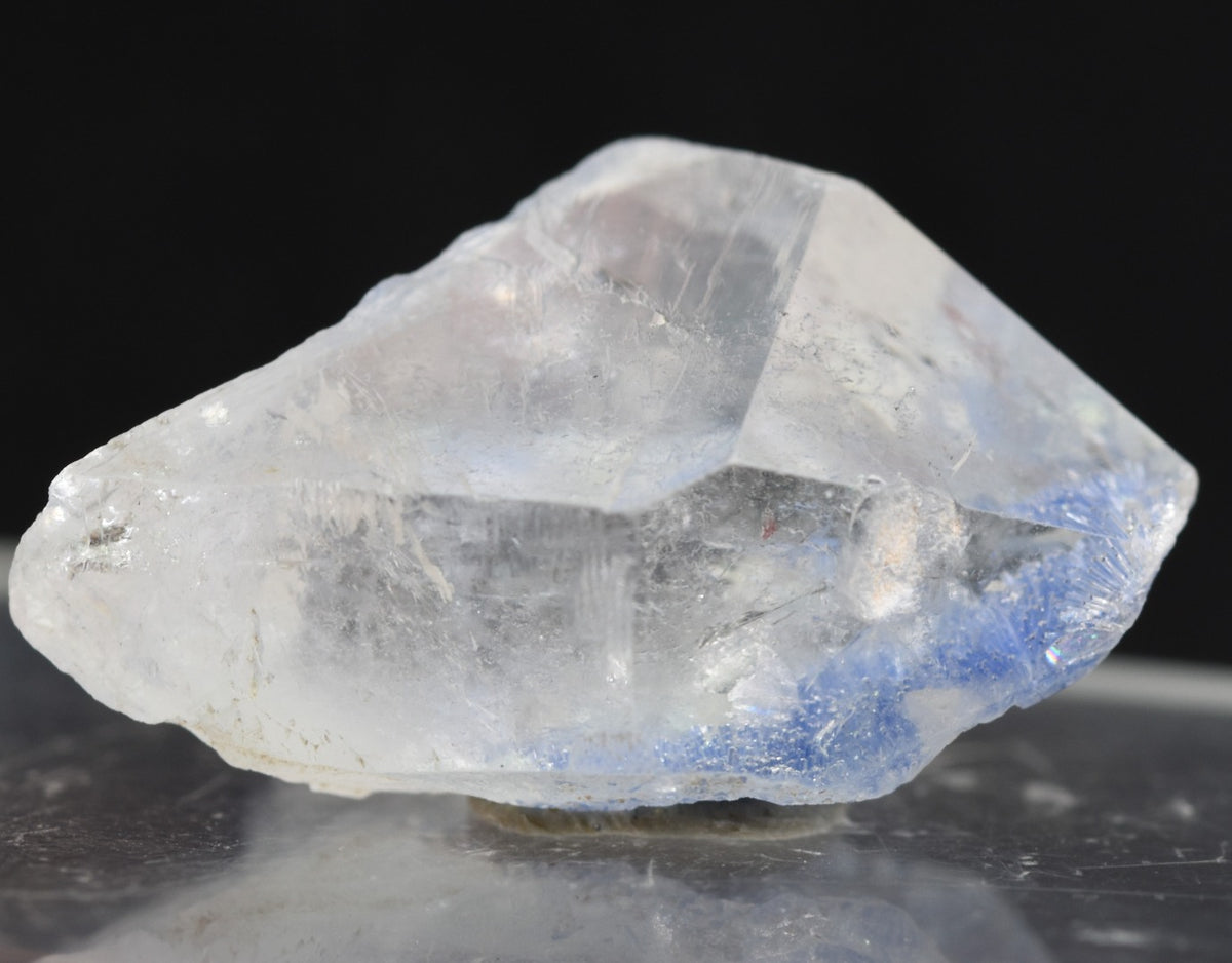 Natural Dumortierite in Clear Quartz Inclusion Raw Crystal Specimen from Brazil - 3.26 grams - 2.2cm