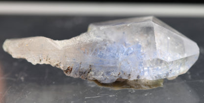 Natural Dumortierite in Clear Quartz Inclusion Raw Crystal Specimen from Brazil - 1.06 grams - 2.2cm
