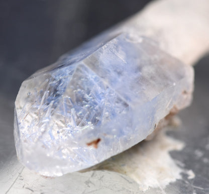 Natural Dumortierite in Clear Quartz Inclusion Raw Crystal Specimen from Brazil - 1.06 grams - 2.2cm