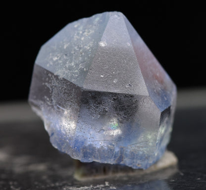 Natural Dumortierite in Clear Quartz Inclusion Raw Crystal Specimen from Brazil - 0.75 grams - 1cm