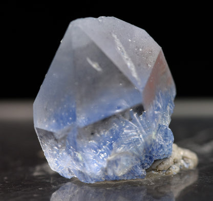Natural Dumortierite in Clear Quartz Inclusion Raw Crystal Specimen from Brazil - 0.75 grams - 1cm