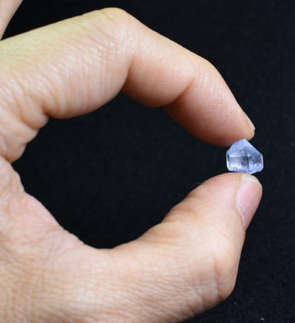 Natural Dumortierite in Clear Quartz Inclusion Raw Crystal Specimen from Brazil - 0.75 grams - 1cm
