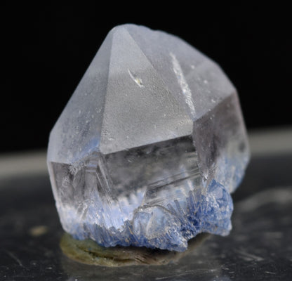 Natural Dumortierite in Clear Quartz Inclusion Raw Crystal Specimen from Brazil - 0.75 grams - 1cm