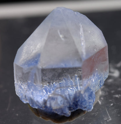 Natural Dumortierite in Clear Quartz Inclusion Raw Crystal Specimen from Brazil - 0.75 grams - 1cm
