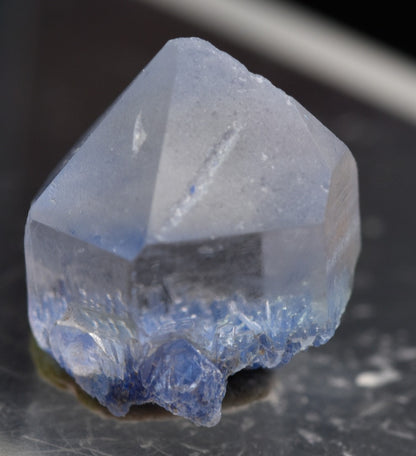 Natural Dumortierite in Clear Quartz Inclusion Raw Crystal Specimen from Brazil - 0.75 grams - 1cm