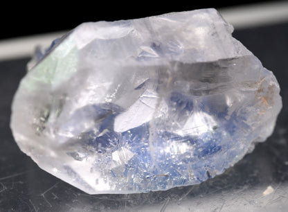 Natural Dumortierite in Clear Quartz Inclusion Raw Crystal Specimen from Brazil - 3.34 grams - 2.1cm