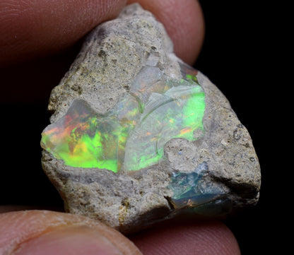 Large Ethiopian Welo Rough Opal Top Grade Specimen - 34ct weight #113