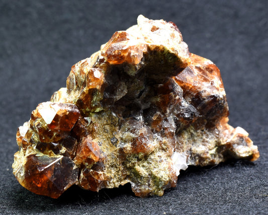 Grossular Garnet Hessonite Cluster Crystal Specimen from Coyote Front Range, California - 203 grams #01
