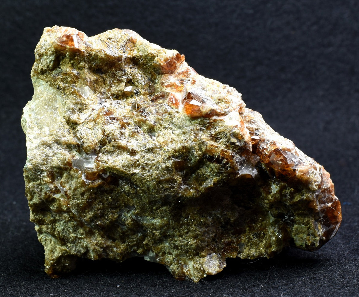 Grossular Garnet Hessonite Cluster Crystal Specimen from Coyote Front Range, California - 203 grams #01