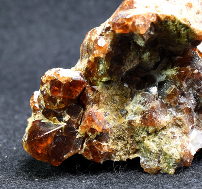 Grossular Garnet Hessonite Cluster Crystal Specimen from Coyote Front Range, California - 203 grams #01