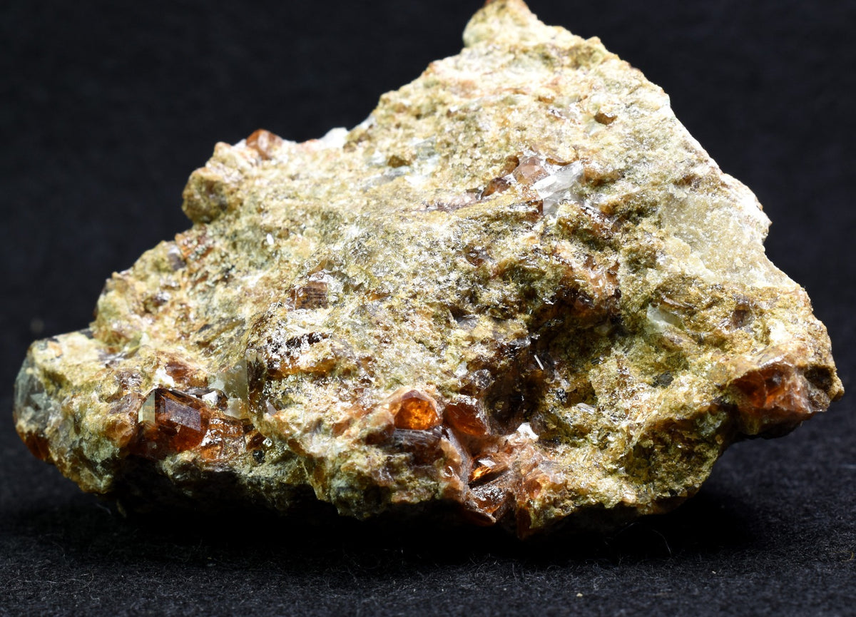 Grossular Garnet Hessonite Cluster Crystal Specimen from Coyote Front Range, California - 203 grams #01