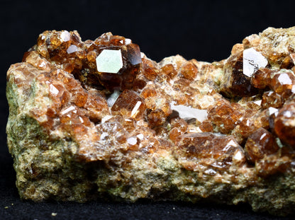 Grossular Garnet Hessonite Cluster with Green Epidote Crystal Specimen from Coyote Front Range, California - 197 grams #03