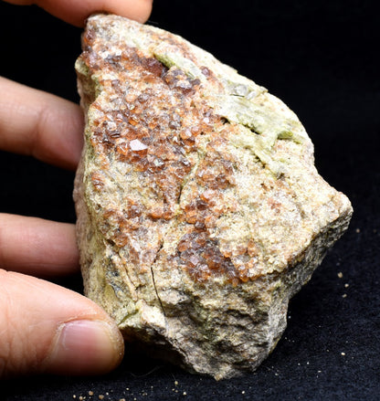 Grossular Garnet Hessonite Cluster with Green Epidote Crystal Specimen from Coyote Front Range, California - 198 grams #11