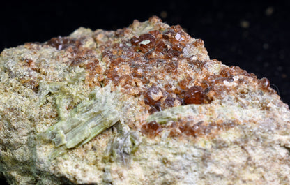 Grossular Garnet Hessonite Cluster with Green Epidote Crystal Specimen from Coyote Front Range, California - 198 grams #11