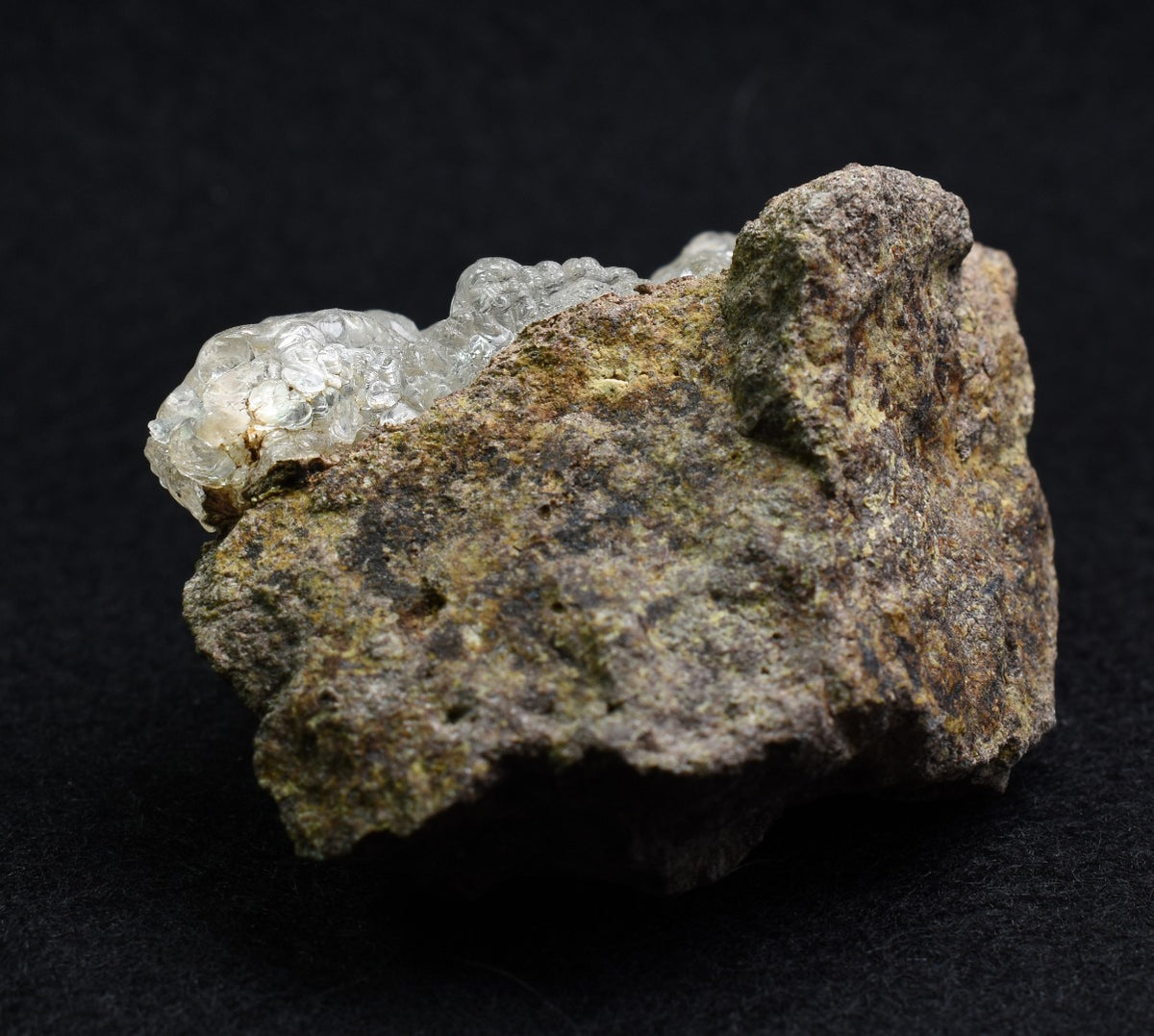 Mexican Hyalite Opal Collector Grade Specimen Stone on Matrix - UV Reactive Fluorescent - 84 grams #01