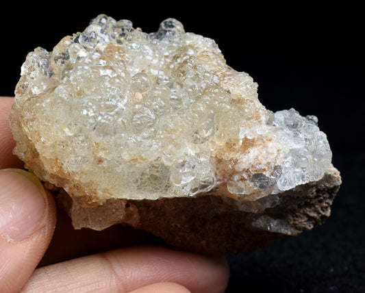 Mexican Hyalite Opal Collector Grade Specimen Stone on Matrix - UV Reactive Fluorescent - 44 grams #02