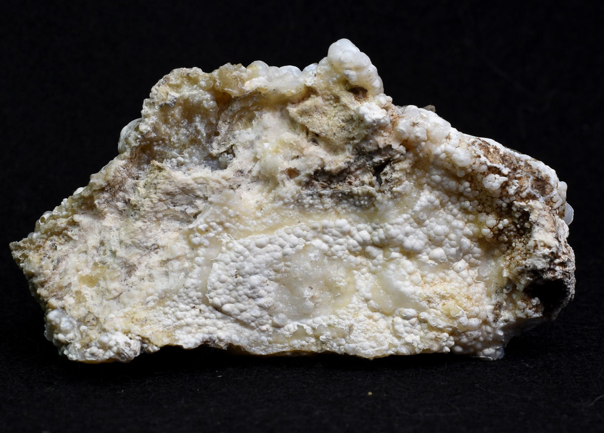 Mexican Hyalite Opal Collector Grade Specimen Stone on Chalcedony Agate - UV Reactive Fluorescent - 55 grams #06