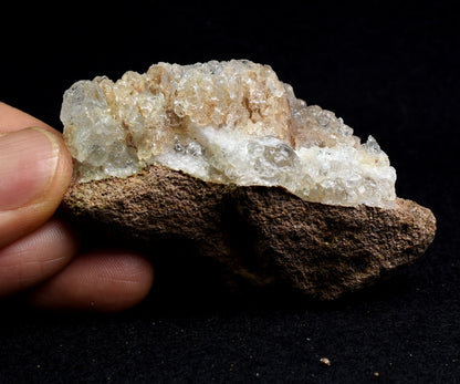 Mexican Hyalite Opal Collector Grade Specimen Stone on Matrix - UV Reactive Fluorescent - 75 grams #08