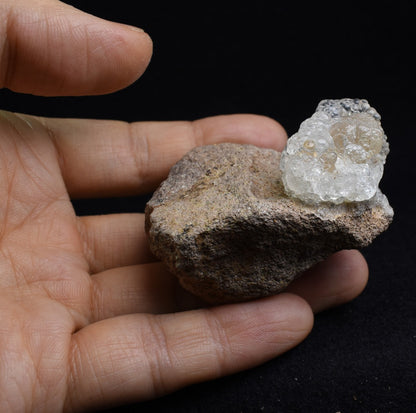 Mexican Hyalite Opal Collector Grade Specimen Stone on Matrix - UV Reactive Fluorescent - 69 grams #09