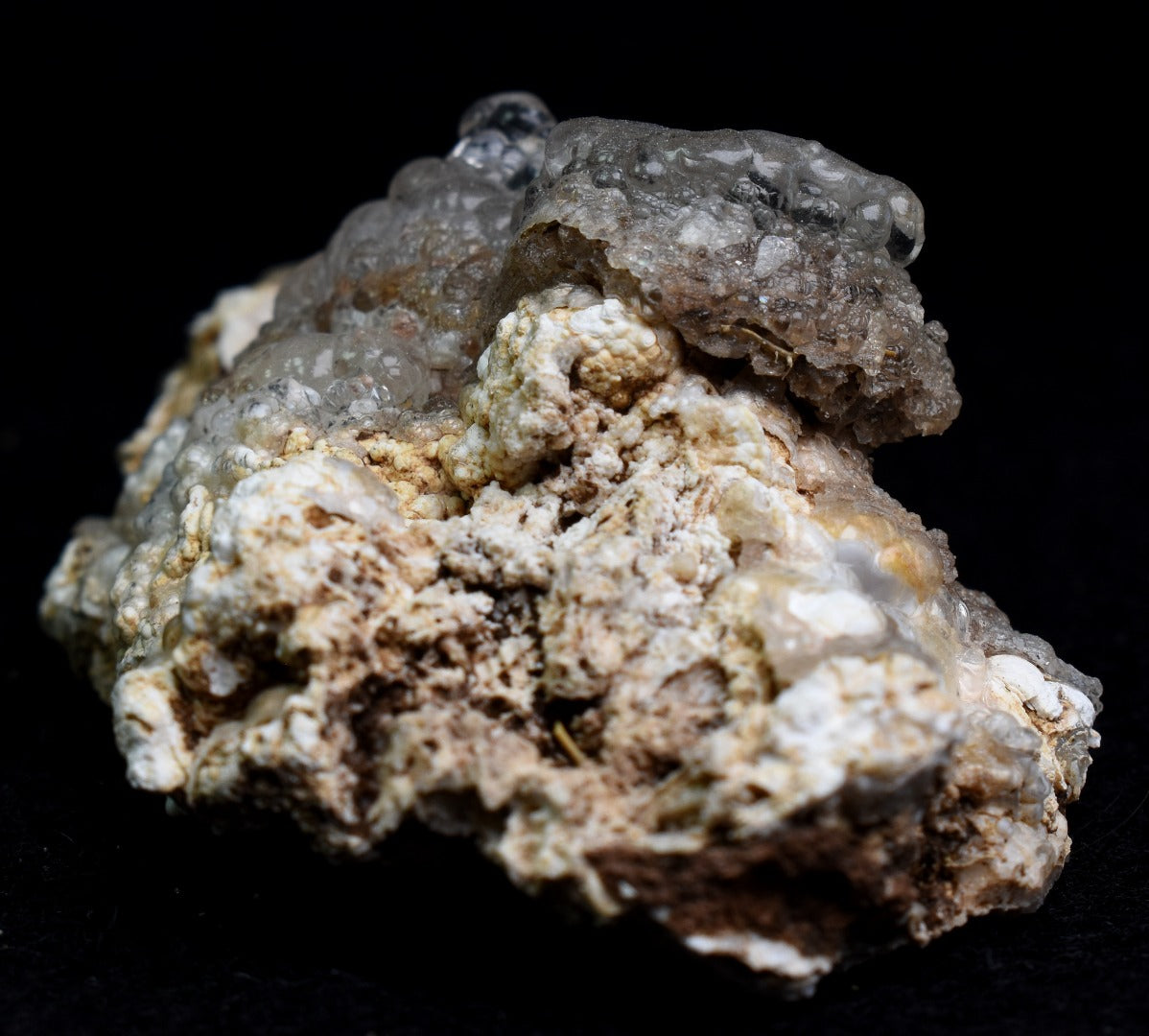 Mexican Hyalite Opal Collector Grade Specimen Stone on Chalcedony Agate - UV Reactive Fluorescent - 33 grams #10