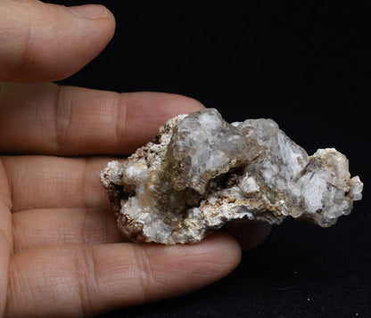 Mexican Hyalite Opal Collector Grade Specimen Stone on Chalcedony Agate - UV Reactive Fluorescent - 33 grams #10