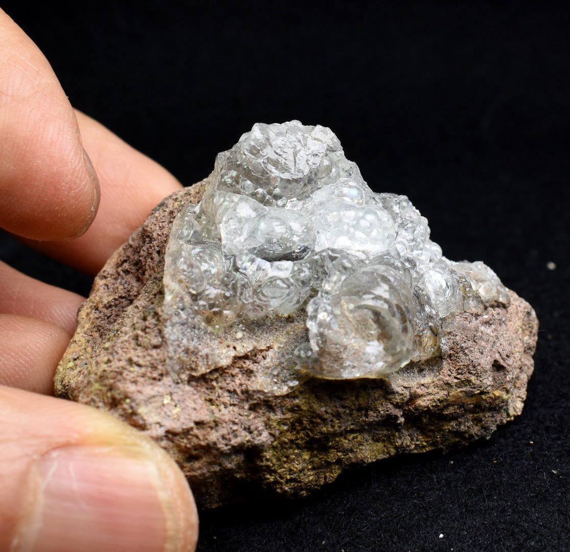 Mexican Hyalite Opal Collector Grade Specimen Stone on Matrix - UV Reactive Fluorescent - 62 grams #11