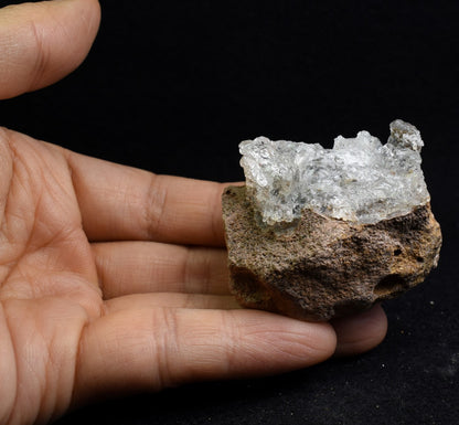 Mexican Hyalite Opal Collector Grade Specimen Stone on Matrix - UV Reactive Fluorescent - 76 grams #13
