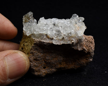 Mexican Hyalite Opal Collector Grade Specimen Stone on Matrix - UV Reactive Fluorescent - 76 grams #13