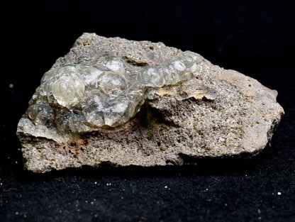 Mexican Hyalite Opal Collector Grade Specimen Stone on Matrix - UV Reactive Fluorescent - 66 grams #14