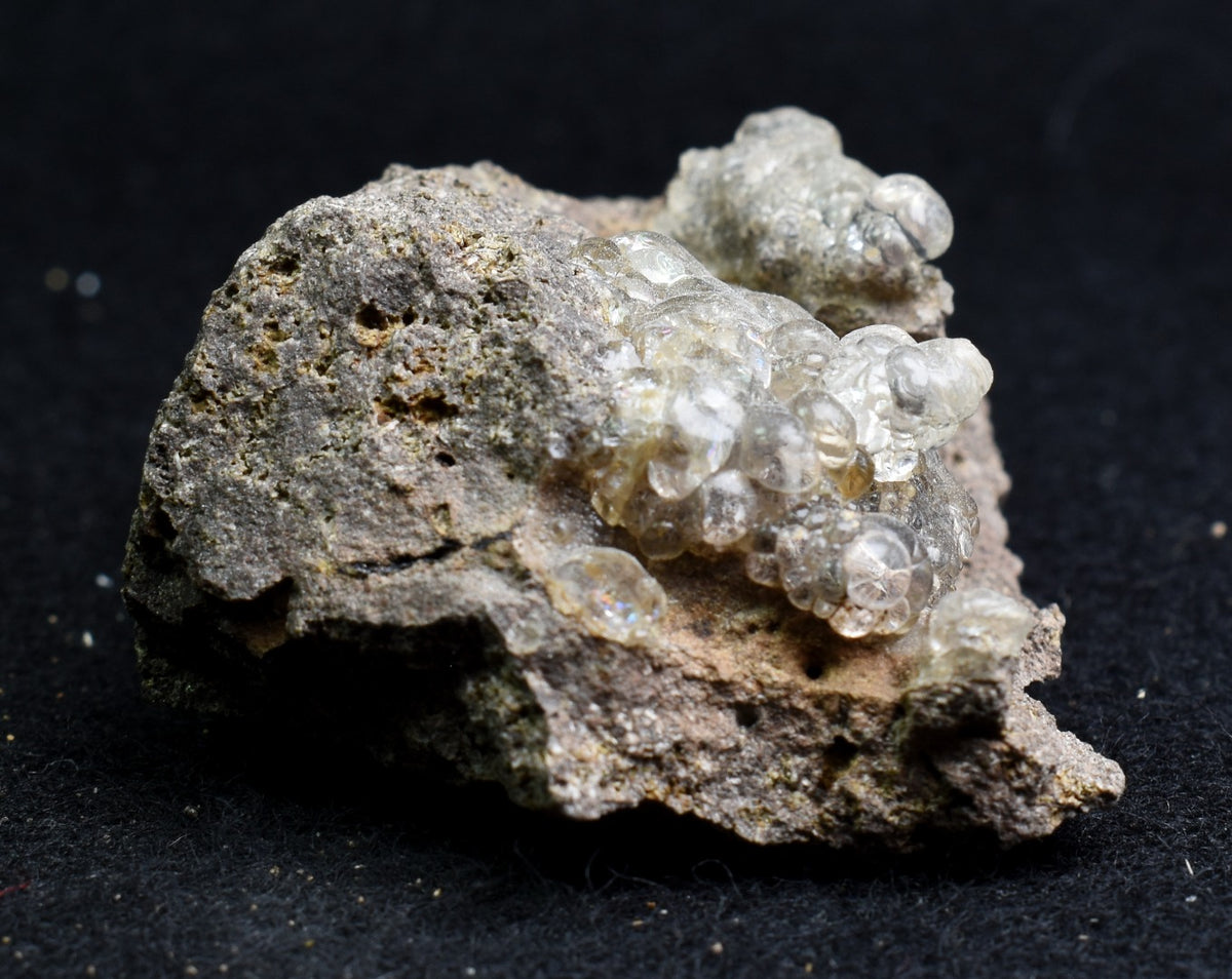Mexican Hyalite Opal Collector Grade Specimen Stone on Matrix - UV Reactive Fluorescent - 66 grams #14