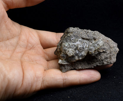 Mexican Hyalite Opal Collector Grade Specimen Stone on Matrix - UV Reactive Fluorescent - 66 grams #14