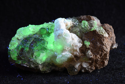 Mexican Hyalite Opal Collector Grade Specimen Stone, with Chalcedony, on Matrix - UV Reactive Fluorescent - 96 grams #16