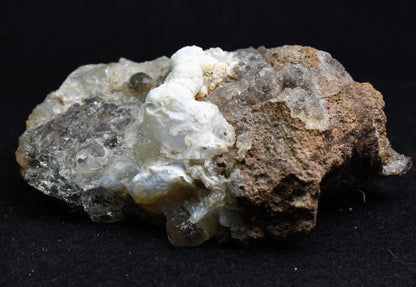 Mexican Hyalite Opal Collector Grade Specimen Stone, with Chalcedony, on Matrix - UV Reactive Fluorescent - 96 grams #16