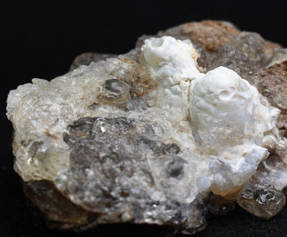 Mexican Hyalite Opal Collector Grade Specimen Stone, with Chalcedony, on Matrix - UV Reactive Fluorescent - 96 grams #16