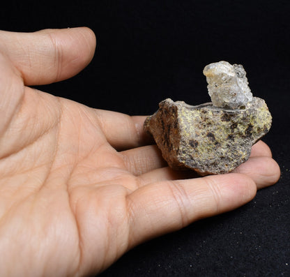 Mexican Hyalite Opal Collector Grade Specimen Stone on Matrix - UV Reactive Fluorescent - 81 grams #17